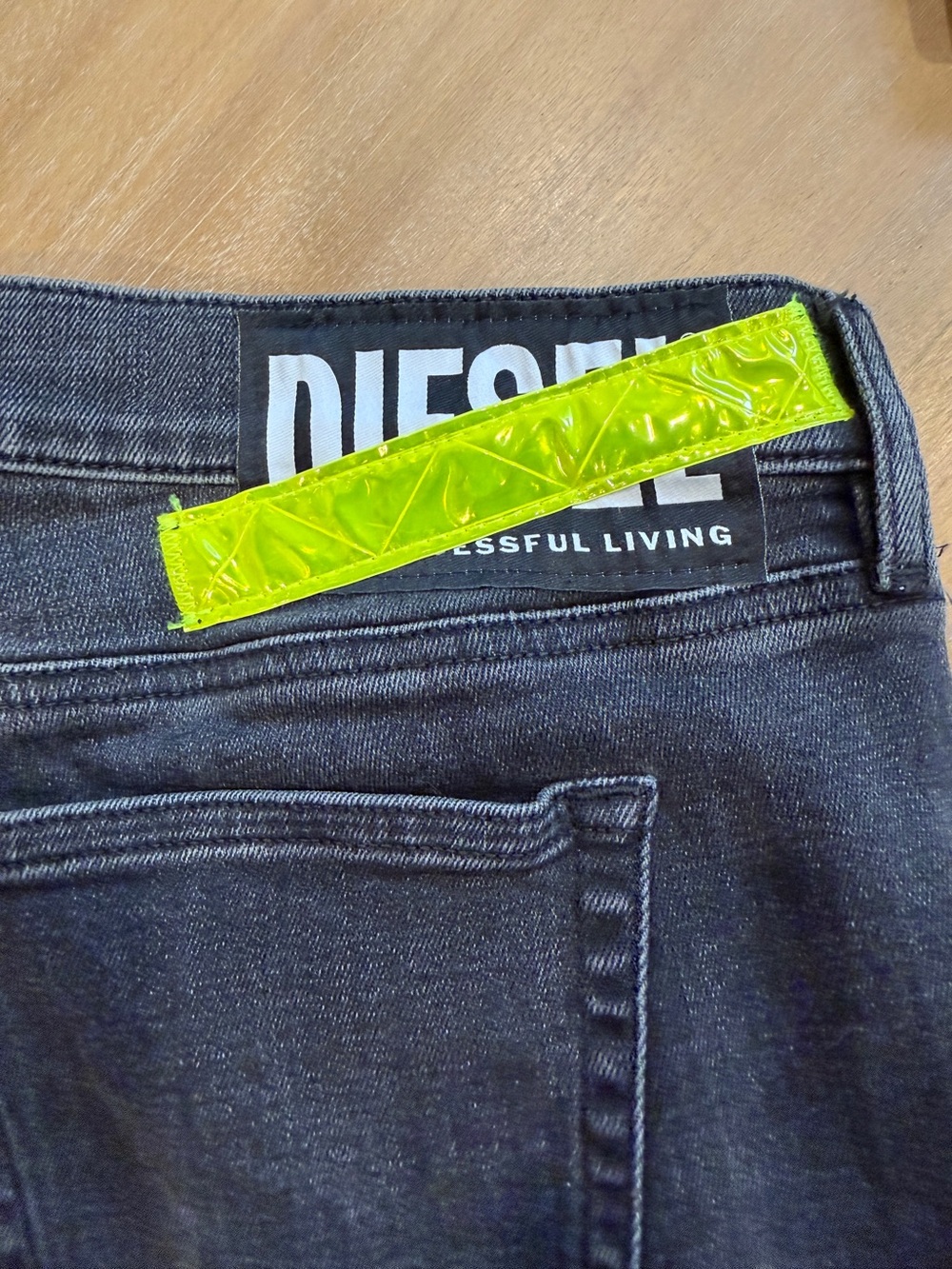 Diesel D-EBBEY-F Women's Bootcut Jeans in faded Black - fringe and split bottom